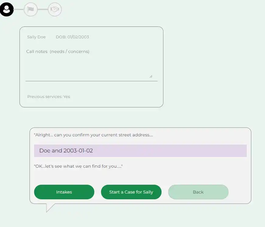Access to the client intakes through the launchpad